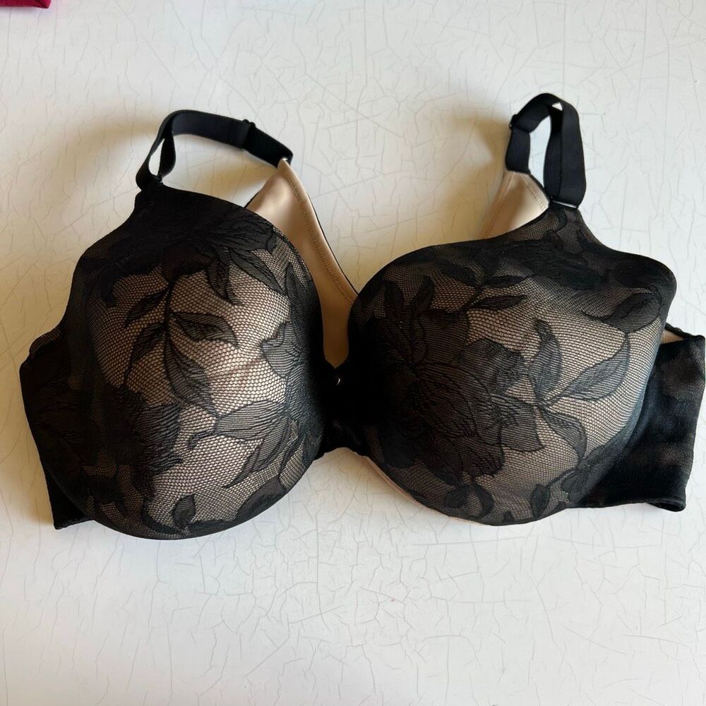 Cacique Invisible Lace Backsmoothe Lightly Lined Full Coverage Bra! Size 42DD